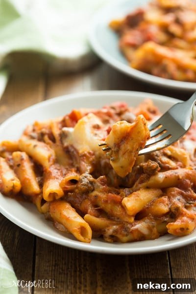 Slow Cooker Baked Ziti // The Recipe Rebel