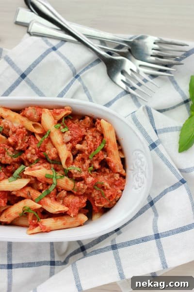Tomato Basil Penne // One Sweet Appetite