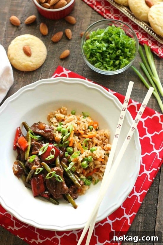 Crispy Chinese Almond Cookies Recipe for Lunar New Year Treats 4 P.F. Chang's Home Menu Signature Rice & Mongolian Style Beef