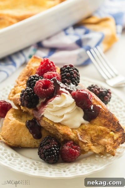 Baked Overnight Lemon French Toast // The Recipe Rebel