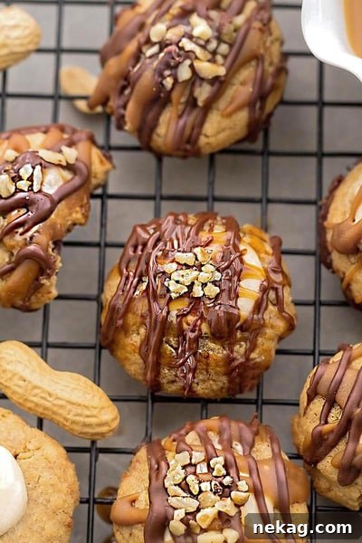 Snickers Thumbprint Cookies