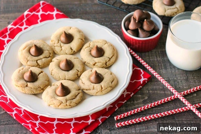 Plate of Peanut Butter Blossoms
