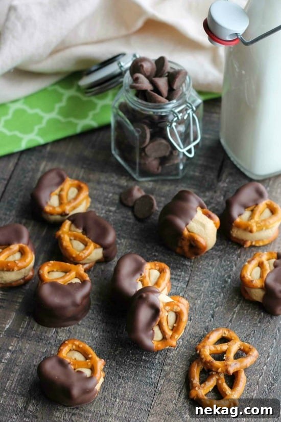 Peanut Butter Pretzel Bites Recipe — Sweet & Salty Snack Ideas 8 Peanut Butter Balls are made into pretzel bites for a salty-sweet addicting treat! Perfect for parties or Christmas neighbor gifts!