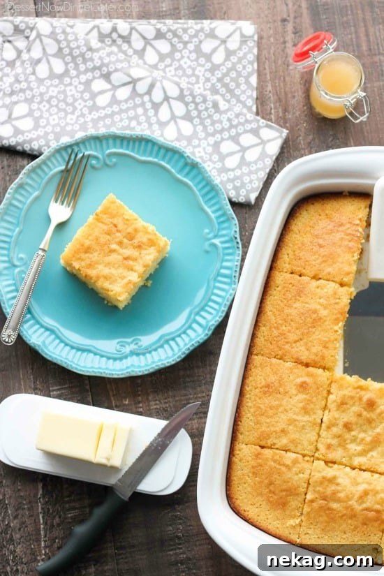 This is the BEST sweet corn bread recipe! It's sweet, moist, buttery, and light thanks to an additional technique. It will quickly become your favorite sweet corn bread recipe!