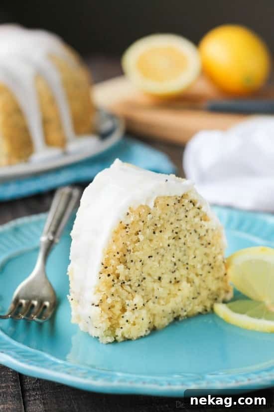 Zesty Lemon Poppy Seed Bundt Cake Recipe 3 Lemon Poppy Seed Bundt Cake is perfectly moist, full of citrus flavor, and topped with a zesty lemon glaze.