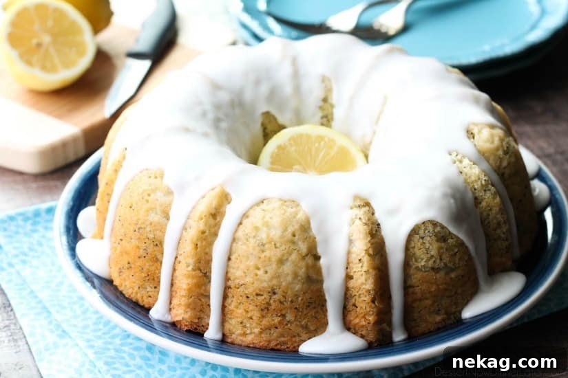 Zesty Lemon Poppy Seed Bundt Cake Recipe 6 Lemon Poppy Seed Bundt Cake is perfectly moist, full of citrus flavor, and topped with a zesty lemon glaze.