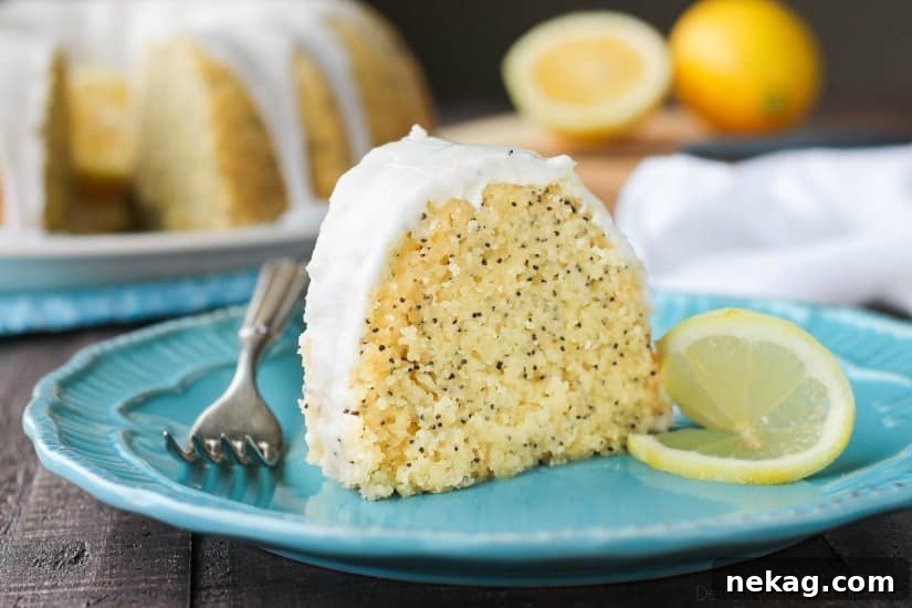 Zesty Lemon Poppy Seed Bundt Cake Recipe 7 Lemon Poppy Seed Bundt Cake is perfectly moist, full of citrus flavor, and topped with a zesty lemon glaze.