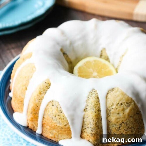 Zesty Lemon Poppy Seed Bundt Cake Recipe 8 Lemon Poppy Seed Bundt Cake is perfectly moist, full of citrus flavor, and topped with a zesty lemon glaze.