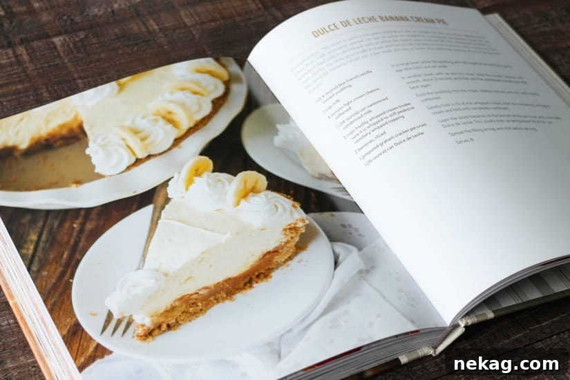 Caramel Banana Cream Pie Recipe with Buttery Crust and Whipped Topping 5 Dulce de Leche Banana Cream Pie