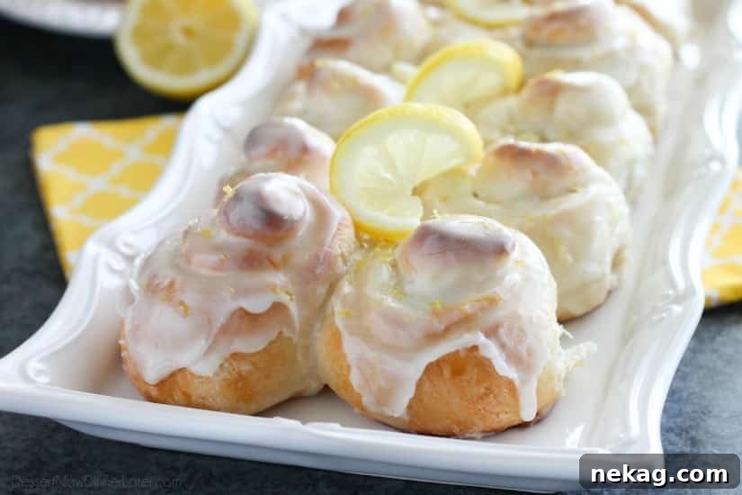 Lemon Cream Cheese Sweet Rolls are tangy and sweet with a hint of cream cheese, plus easy to make with frozen dough!