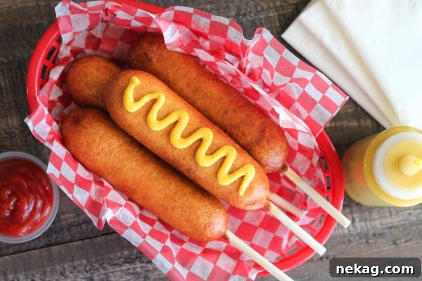 Disneyland-Style Homemade Corn Dogs Recipe You Can Make at Home 5 These homemade corn dogs are lightly sweet, crisp, and hand-dipped just like the ones at Corn Dog Castle in California Adventure, Disneyland. They freeze well too!