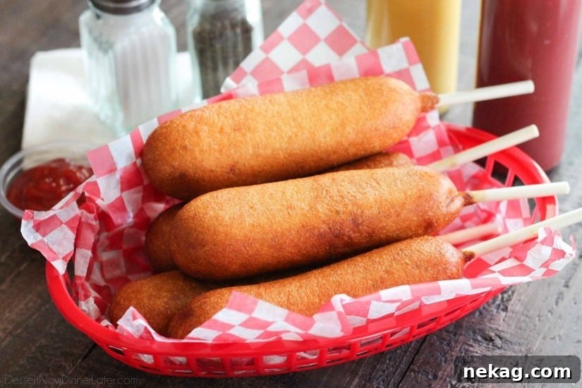 Disneyland-Style Homemade Corn Dogs Recipe You Can Make at Home 6 These homemade corn dogs are lightly sweet, crisp, and hand-dipped just like the ones at Corn Dog Castle in California Adventure, Disneyland. They freeze well too!