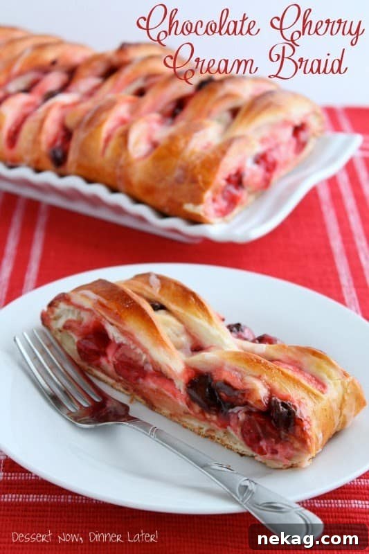 Chocolate Cherry Cream Braid Recipe — Decadent Layered Pastry 2 img 16 1