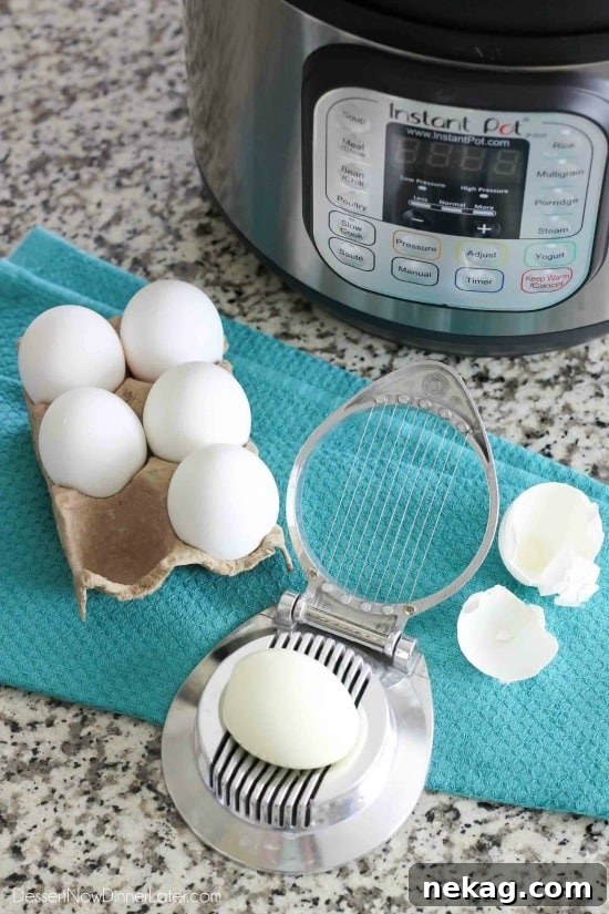 Instant Pot Hard-Boiled Eggs Recipe with Video Tutorial 3 Instant Pot Hard Boiled Eggs cook perfectly in minutes and are so easy to peel! Great for breakfast and Easter eggs! (Video Tutorial)