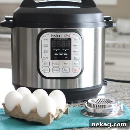 Instant Pot Hard Boiled Eggs cook perfectly in minutes and are so easy to peel! Great for breakfast and Easter eggs! (Video Tutorial)