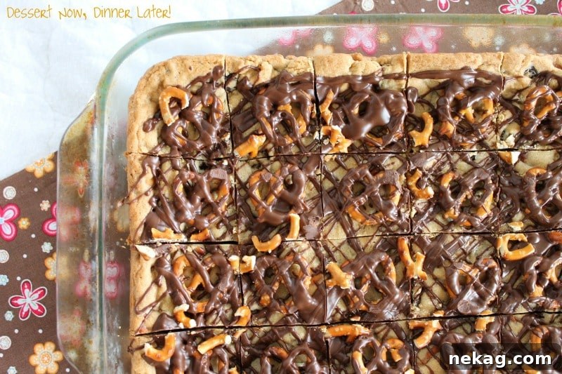Peanut Butter Chocolate Chip Pretzel Bar Recipe: Sweet & Salty Treat 3 Peanut Butter Chocolate Chip Pretzel Bars