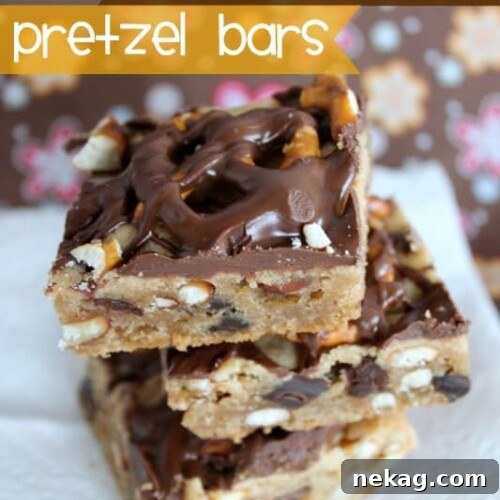 Peanut Butter Chocolate Chip Pretzel Bar Recipe: Sweet & Salty Treat 5 Peanut Butter Chocolate Chip Pretzel Bars