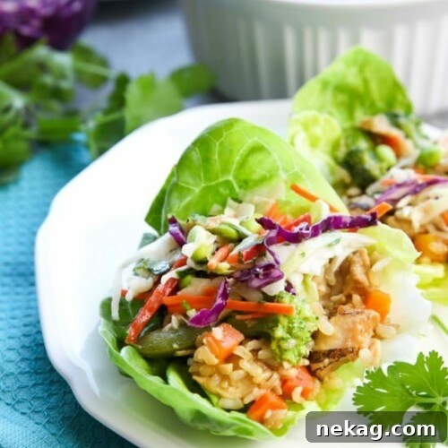 Whip up these Teriyaki Chicken Lettuce Wraps in no time for an easy family dinner with insanely tasty flavors!
