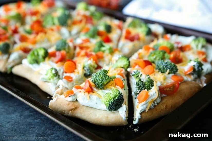 Close-up of chopped garden vegetables on pizza