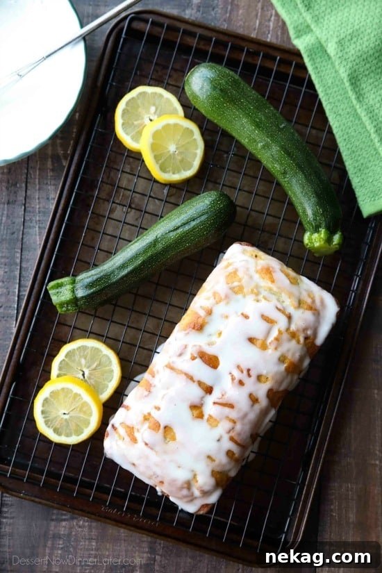 Moist Lemon Zucchini Bread Recipe with Citrus Glaze 3 Lemon Zucchini Bread combines two favorites into one easy-to-make loaf! The fresh summer zucchini keeps this cake incredibly moist, and the zesty lemon flavor is tangy and sweet.
