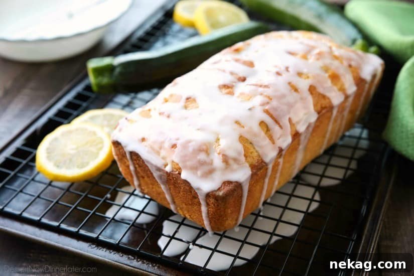 Moist Lemon Zucchini Bread Recipe with Citrus Glaze 7 Lemon Zucchini Bread combines two favorites into one easy-to-make loaf! The fresh summer zucchini keeps this cake incredibly moist, and the zesty lemon flavor is tangy and sweet.