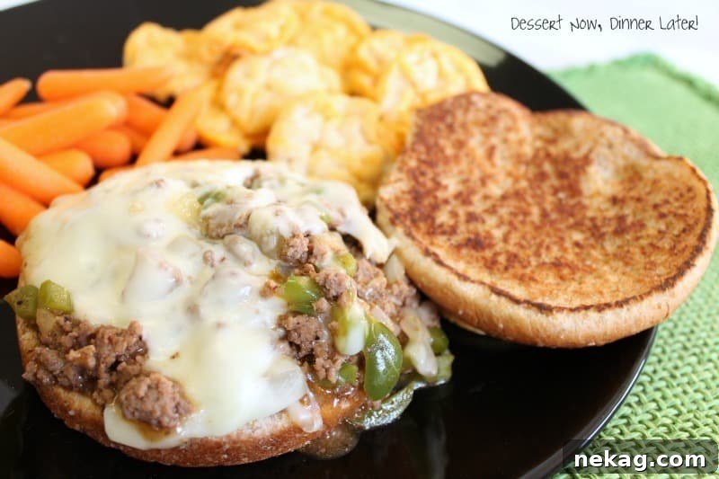 Philly Cheesesteak Sloppy Joes Recipe: Classic Steak & Peppers Sandwich 5 These Philly Cheesesteak Sloppy Joes have your favorite philly ingredients of peppers, onions, and melty cheese wrapped up in a beefy sloppy joe sandwich!