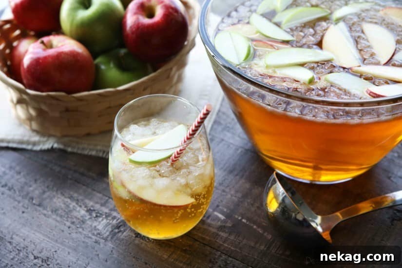Homemade Sparkling Apple Cider tastes like Martinelli's, and serves a crowd. It's easy to make and cheap! A great non-alcoholic drink for the holidays.