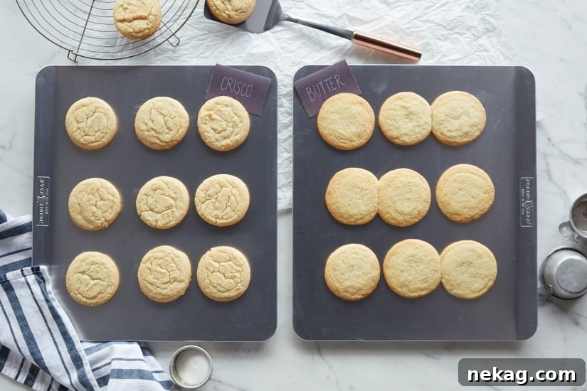Crisco vs Butter Sugar Cookies