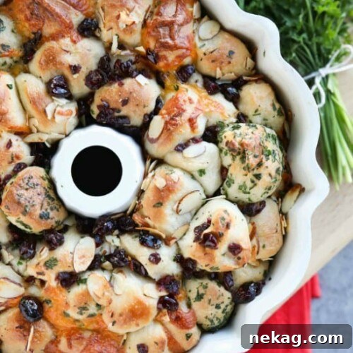 Savory Monkey Bread makes a great appetizer to share. Eat it as-is, or dip it in oil and vinegar. It's a delicious savory side to your dinner!