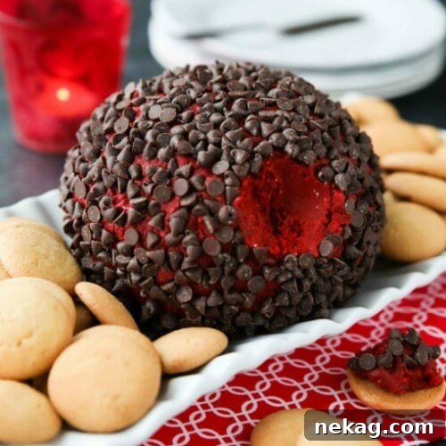 Red Velvet Cheeseball Recipe: Festive No-Bake Party Appetizer 5 This Red Velvet Cheese Ball makes a delicious party snack or dessert. Serve it at Christmas, for Valentine's Day, or whenever. It's delicious with vanilla cookies or graham crackers.