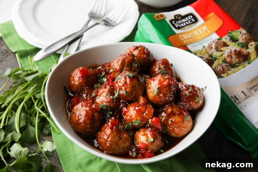 Sweet Chili Glazed Meatballs with Pineapple and Garlic 6 Sweet Fire Meatballs are sweet with a kick of heat and use frozen meatballs for a super easy dinner any night of the week.