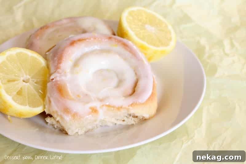 Sticky Lemon Rolls with Zesty Glaze: Irresistible Citrus Pastry 3 Lemon Sticky Rolls