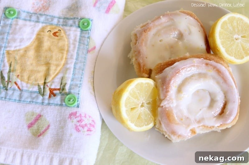 Sticky Lemon Rolls with Zesty Glaze: Irresistible Citrus Pastry 4 Lemon Sticky Rolls