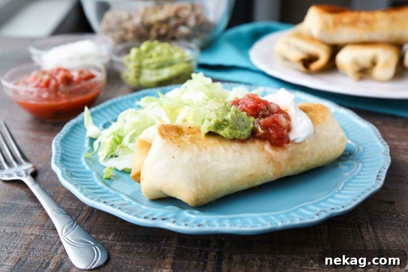 Instant Pot Chimichangas are a favorite family dinner with tender shredded beef, seasoned to perfection, and wrapped in tortillas to fry or bake.