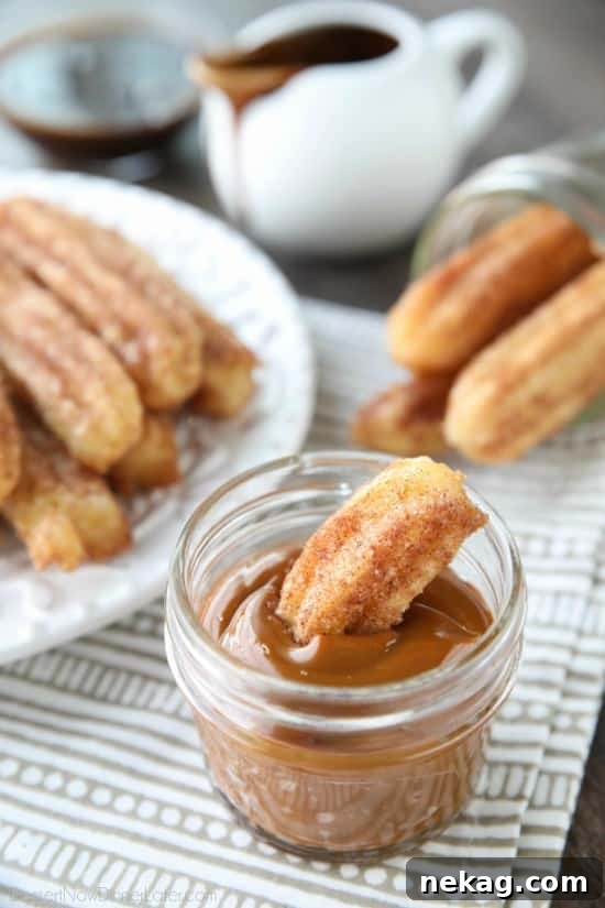 This churros recipe is super easy to make with a simple churro dough that is piped into oil and fried, then coated in cinnamon-sugar. You can enjoy these crisp, yet soft homemade churros anytime!