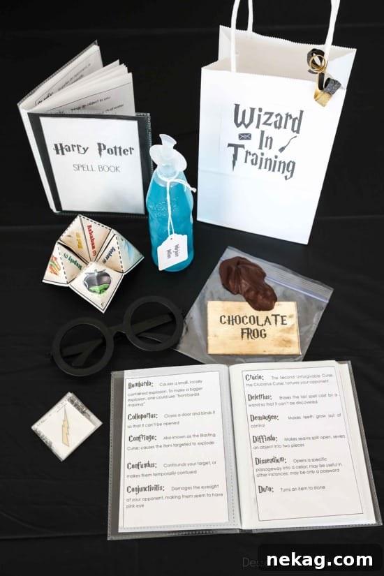 Close up of gift bag details