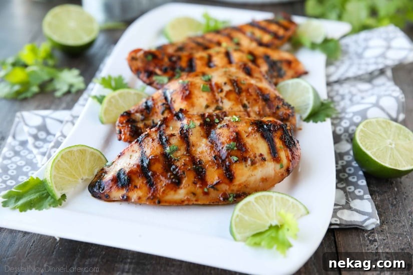 Juicy grilled chipotle chicken with a rich marinade.