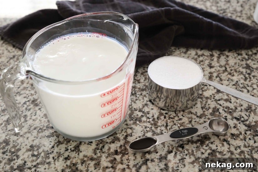 3 ingredient easy vanilla ice cream made with or without cream (just milk). No eggs and no cooking required!