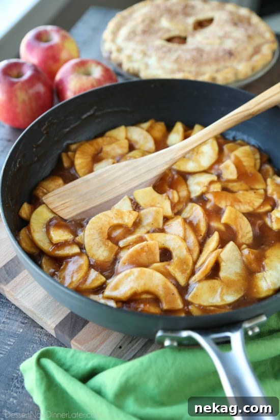 Homemade Apple Pie Filling is easy, delicious, and freezes well! Use it for apple pie, apple crisp, or any dessert that uses canned apple pie filling. Stays freezer fresh up to 12 months!