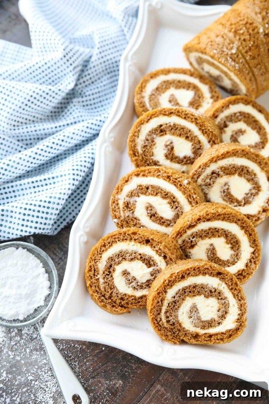 How to Make a Classic Pumpkin Roll (Step-by-Step Video) 2 This classic Pumpkin Roll is a simple spiced pumpkin cake rolled up with the BEST cream cheese frosting inside. Use parchment paper for easy rolling -- no towel needed.