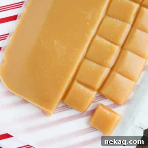 How to Make Classic Homemade Caramels from Scratch 6 Homemade Caramels finished candy.