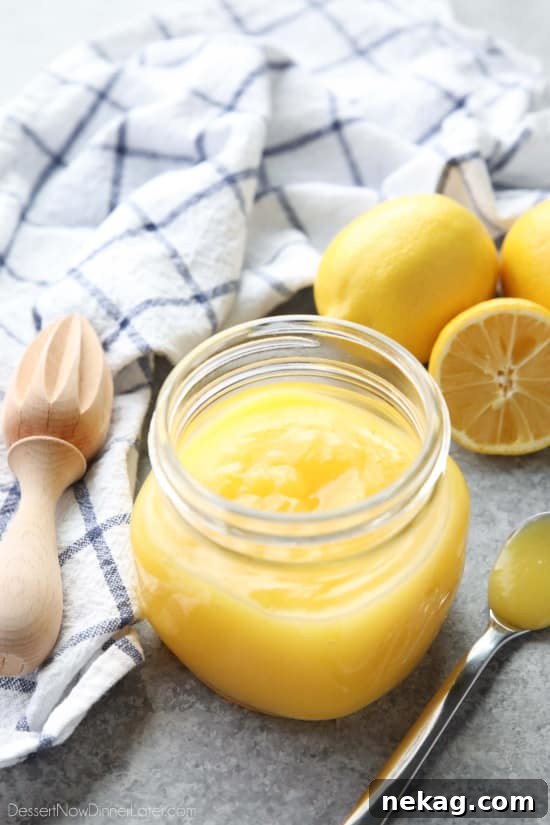 This fast and easy Microwave Lemon Curd is thick and creamy, and cooked in only 5 minutes or less. Use it in pies, tarts, cream puffs, cakes, and more!