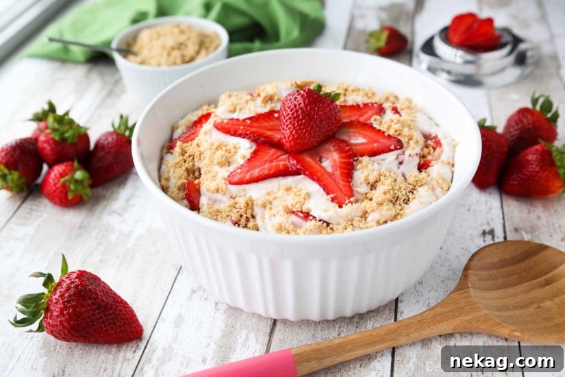 Strawberry Cheesecake Salad Recipe with Creamy Dressing 4 Strawberry Cheesecake Salad is loaded with cream cheese, jello pudding, yogurt, fresh strawberries, and whipped topping then sprinkled with a graham cracker crust. It's a delicious potluck salad, fluff salad, or decadent fruit salad that doubles as a dessert.