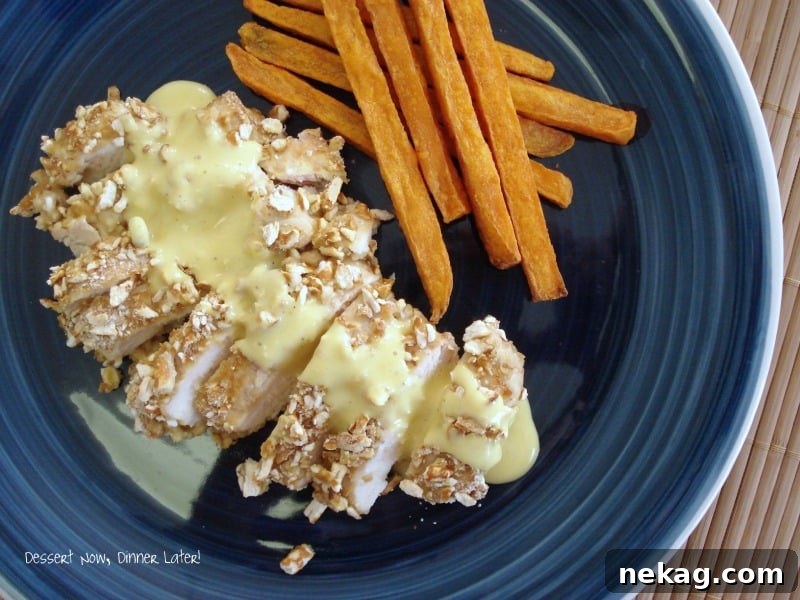 Crispy Pretzel-Crusted Chicken with Honey Mustard Glaze 3 Pretzel Crusted Honey Mustard Chicken