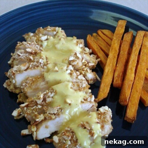 Crispy Pretzel-Crusted Chicken with Honey Mustard Glaze 4 Pretzel Crusted Honey Mustard Chicken