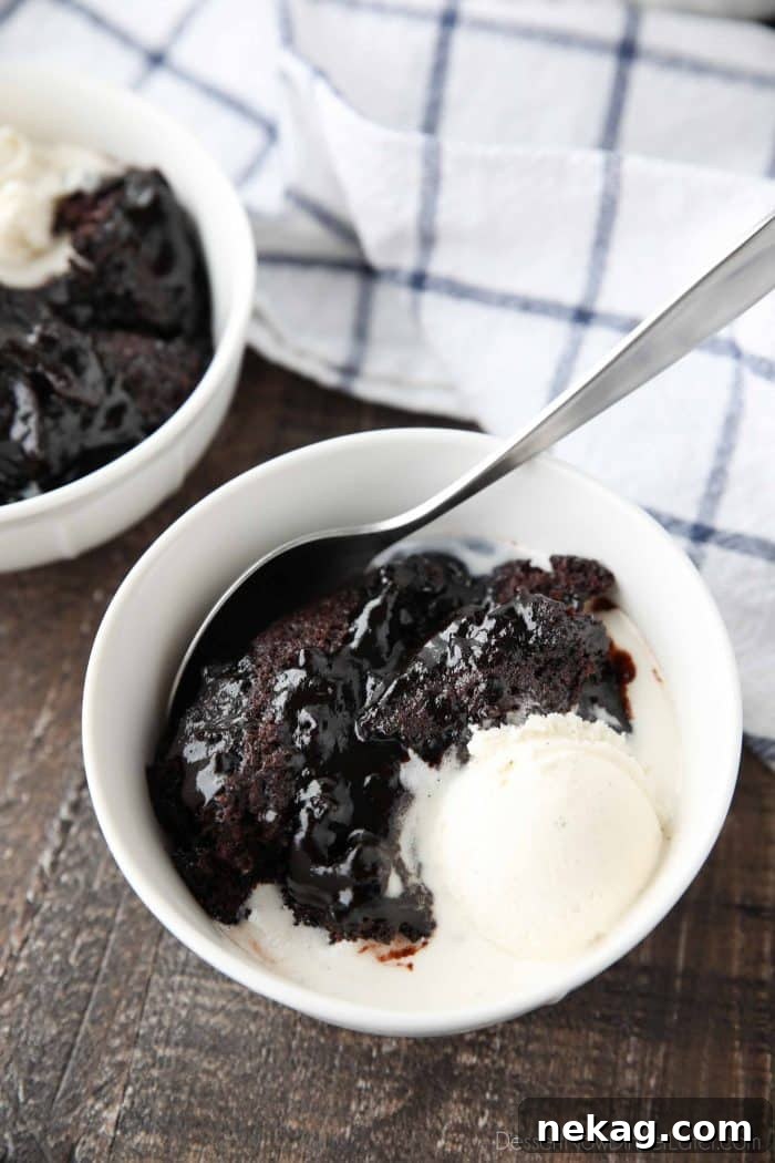 Decadent Hot Fudge Pudding Cake Recipe for Chocolate Lovers 2 Hot Fudge Pudding Cake is easy to make and magically bakes chocolate cake with a hot fudge pudding sauce in the same pan. It's gooey, chocolatey, and delicious! Serve it warm with ice cream for an even tastier dessert!