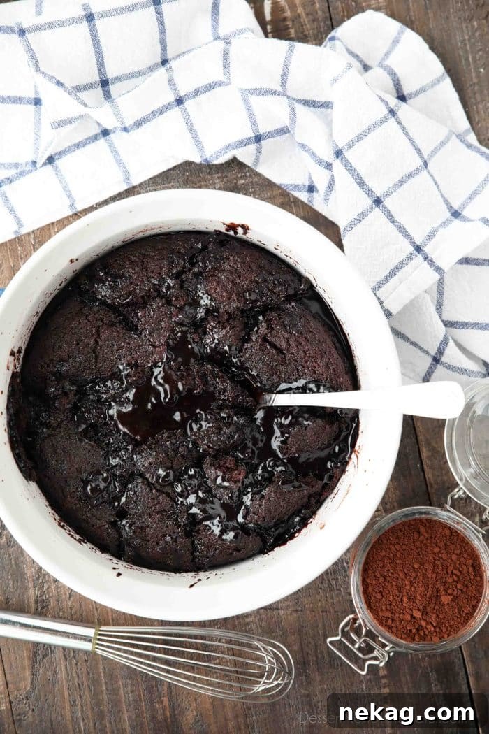 Decadent Hot Fudge Pudding Cake Recipe for Chocolate Lovers 4 Hot Fudge Pudding Cake is easy to make and magically bakes chocolate cake with a hot fudge pudding sauce in the same pan. It's gooey, chocolatey, and delicious! Serve it warm with ice cream for an even tastier dessert!