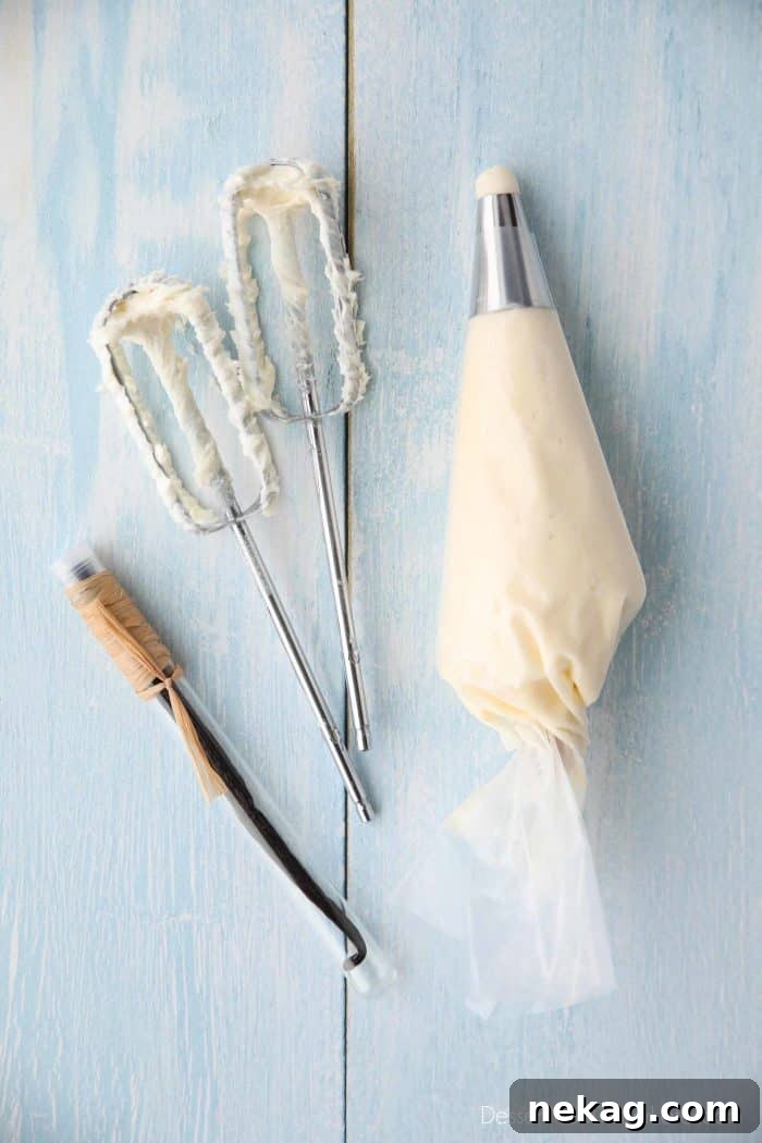 How to Make Vanilla Buttercream Frosting (Video Tutorial) 5 Vanilla Buttercream Frosting is perfect for piping and decorating cakes.