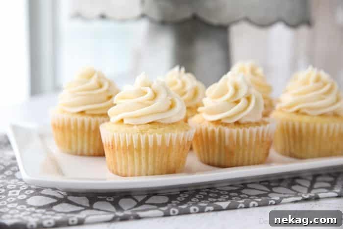 This vanilla cupcakes recipe is easy, classic, moist, fluffy, and perfectly sweet. Great for birthdays, weddings, or any occasion. These basic cupcakes are a must for your recipe box.