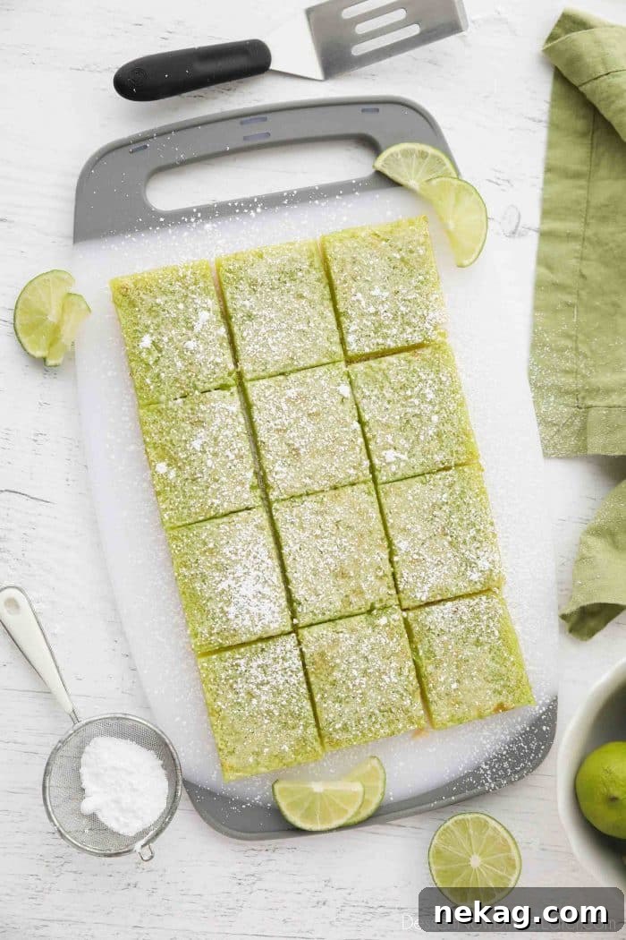 Creamy Lime Bars Recipe with Step-by-Step Video Tutorial 3 Lime Bars are exactly like lemon bars, but made with limes instead. A shortbread crust is topped with a tangy lime custard. Easy and delicious!